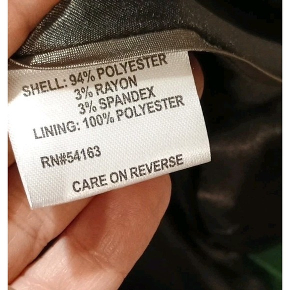 Calvin Klein Peacoat With Removable Hood Size 8 Green Winter Classic Coat Jacket - Picture 7 of 8